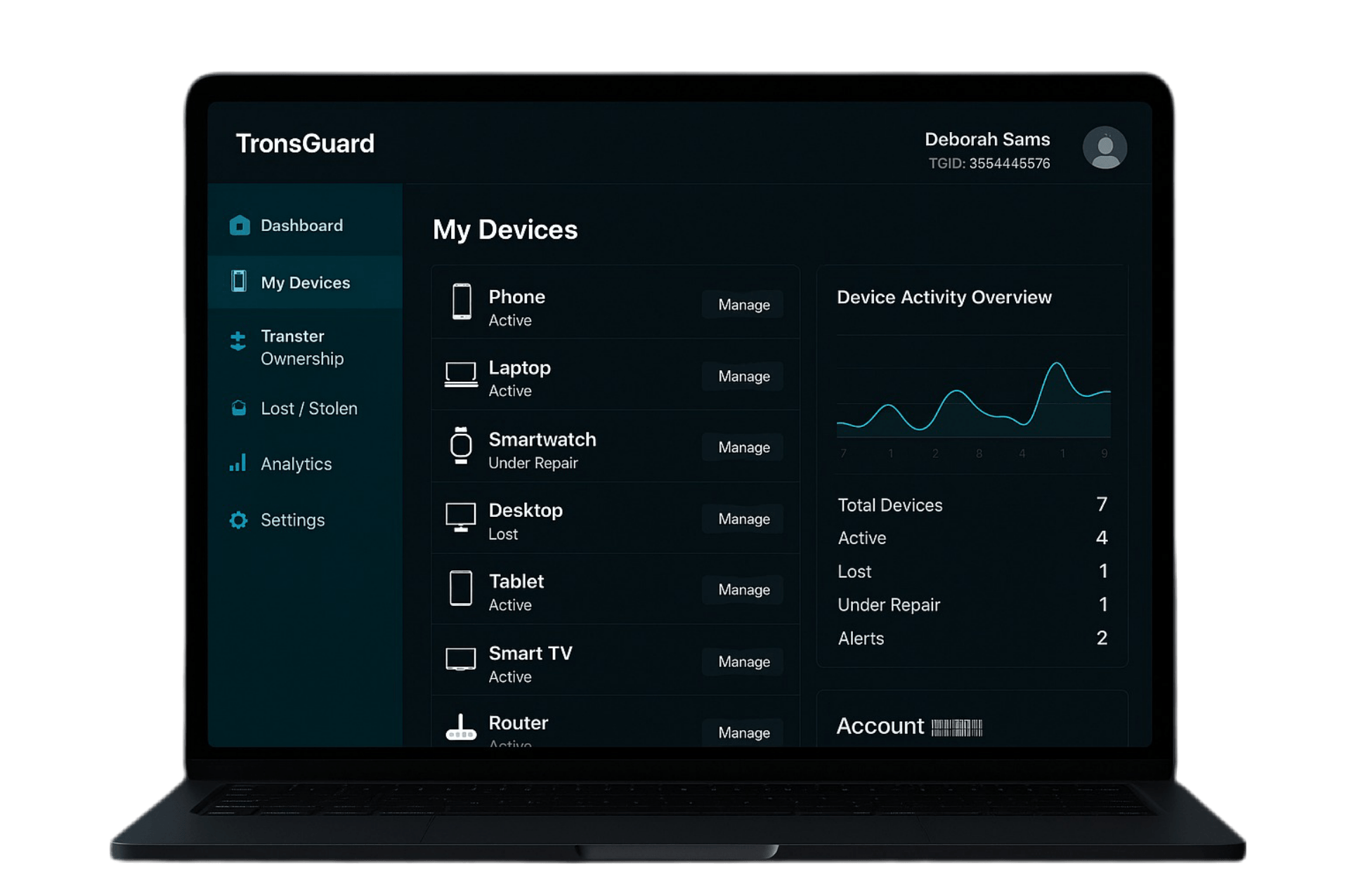TronsGuard App Preview